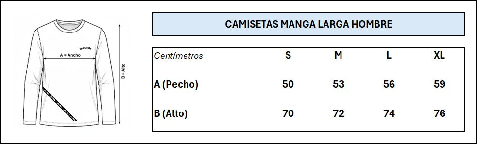 Camiseta Manga Larga Union25 CB White (Hombre)