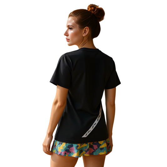 Camiseta manga corta Union25 EB Black (Mujer)