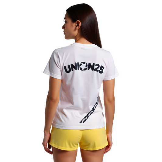 Camiseta manga corta Union25 NB White (Mujer)