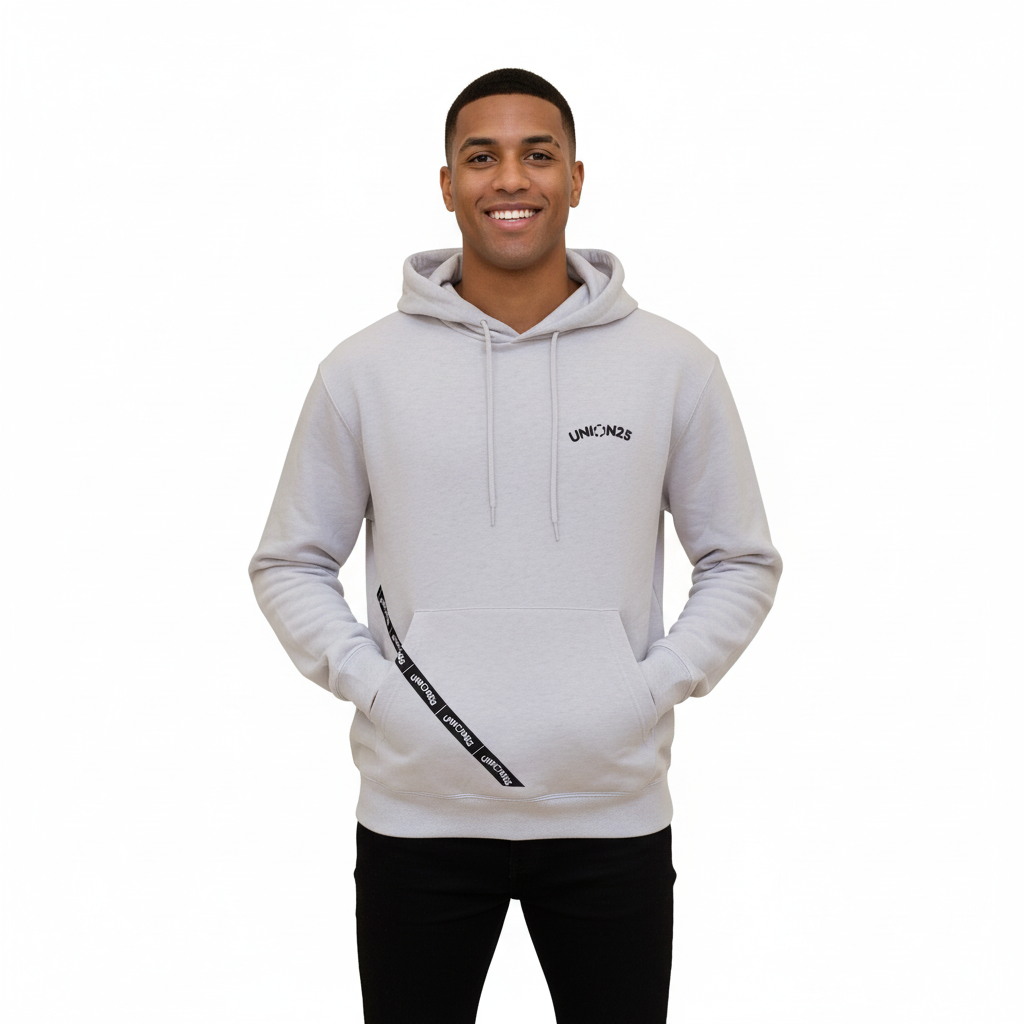 Hoodie Union25 CB AshGrey (Hombre)