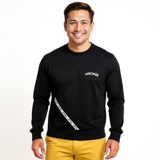 Camiseta Manga Larga Union25 CB Black (Hombre)