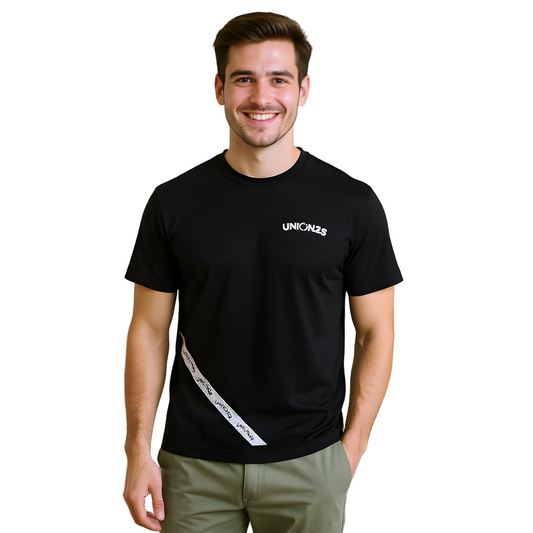 Camiseta manga corta Union25 EB Black (Hombre)