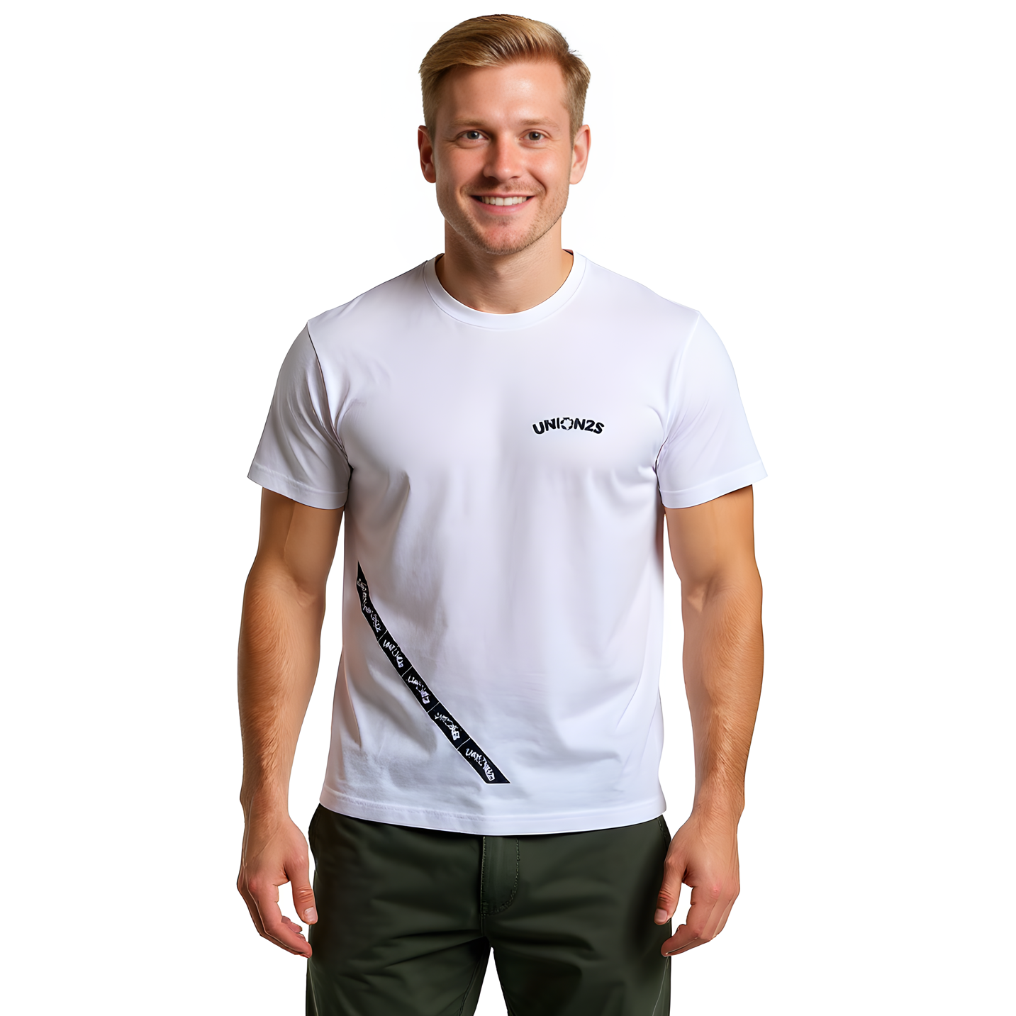 Camiseta manga corta Union25 EB White (Hombre)