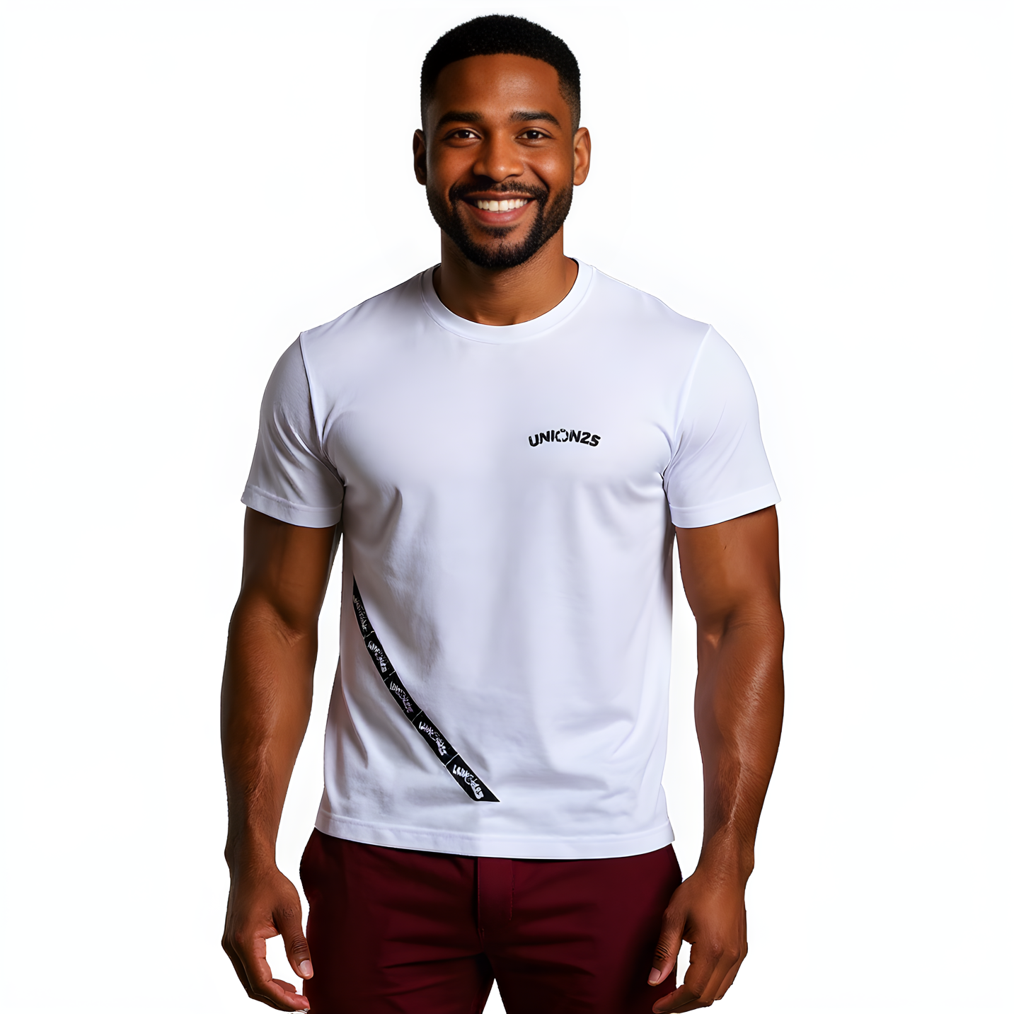 Camiseta manga corta Union25 CB White (Hombre)