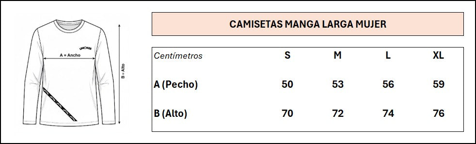 Camiseta Manga Larga Union25 CB White (Mujer)