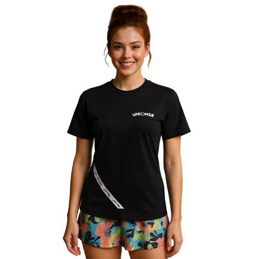 Camiseta manga corta Union25 EB Black (Mujer)